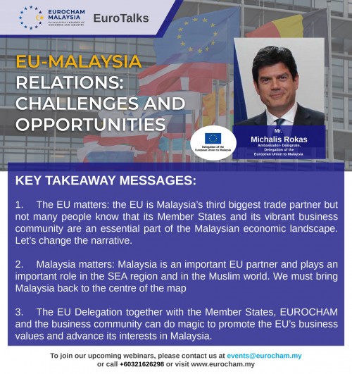 EuroTalks Webinar with Ambassador-Designate of Delegation of the European Union to Malaysia