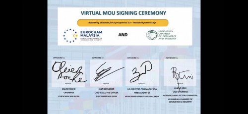 Virtual MoU Ceremony between EUROCHAM Malaysia and Embassy of Hungary in Kuala Lumpur